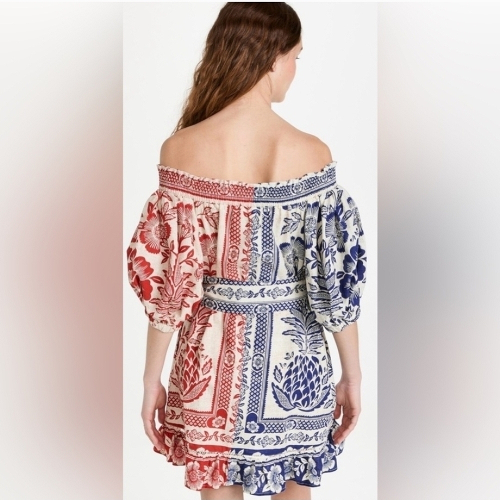 FARM RIO Floral Off-Shoulder Dress-SZ SMALL - Picture 2 of 6